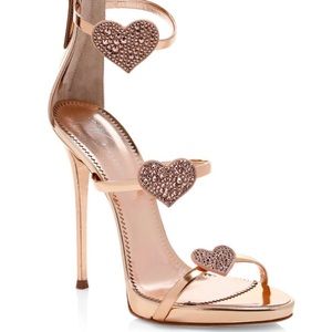 Giuseppe Zanotti Swarovski Crystal Heart Heel